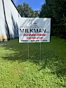 Modern Milkman Yard Sign